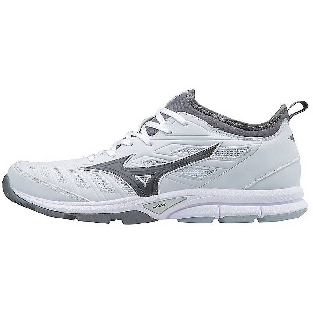 Panske Botasky Mizuno Player’s Trainer 2 Turf Biele Vypredaj EGRH83629